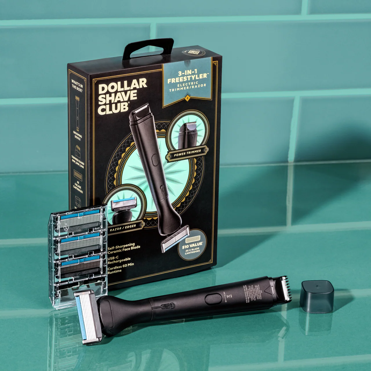 3-in-1 Freestyler Electric Trimmer/Razor - Image 3