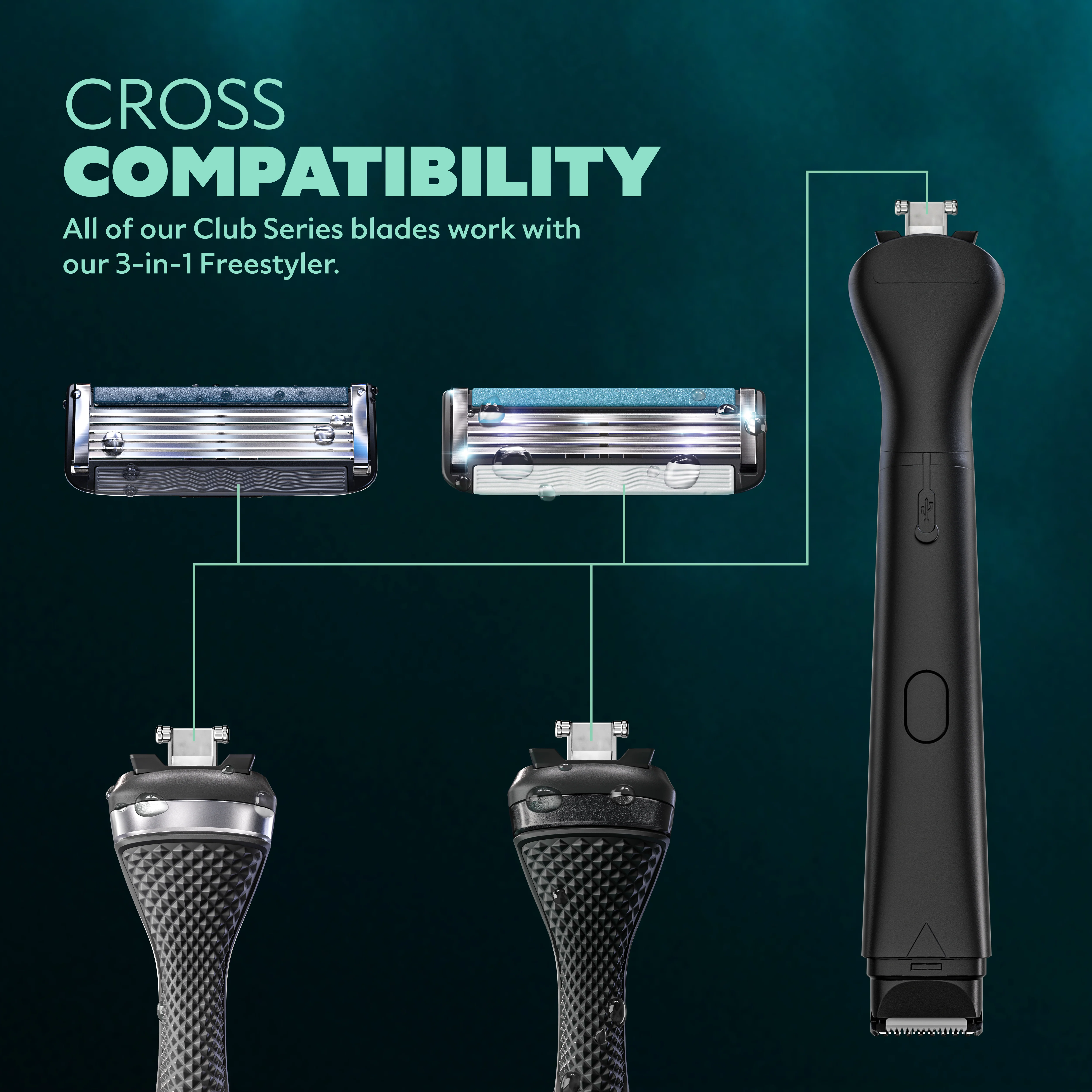 3-in-1 Freestyler Electric Trimmer/Razor - Image 9